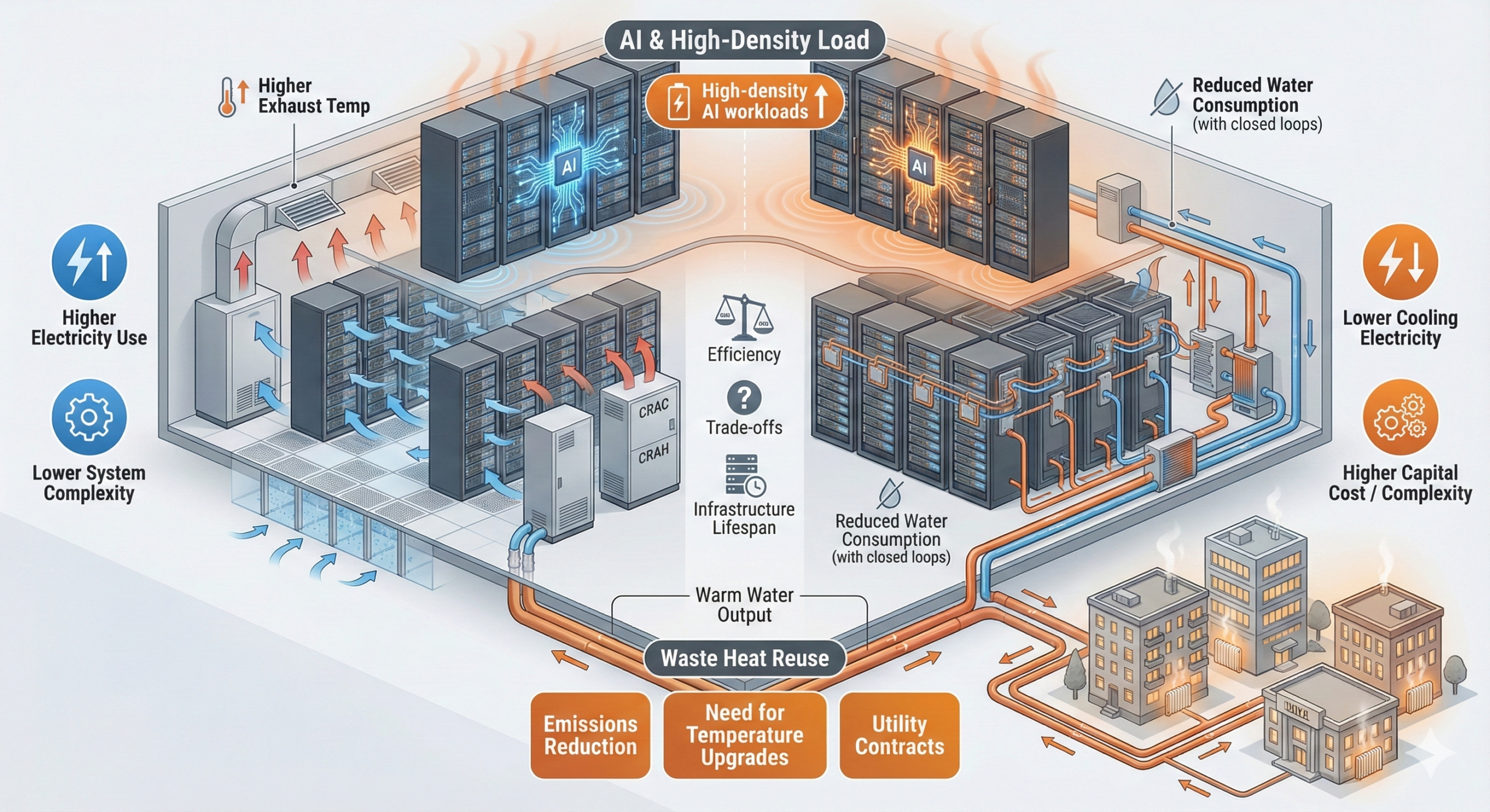 How Data Centers Stay Cool: Liquid Cooling, Heat Reuse & the Energy Trade‑Off
